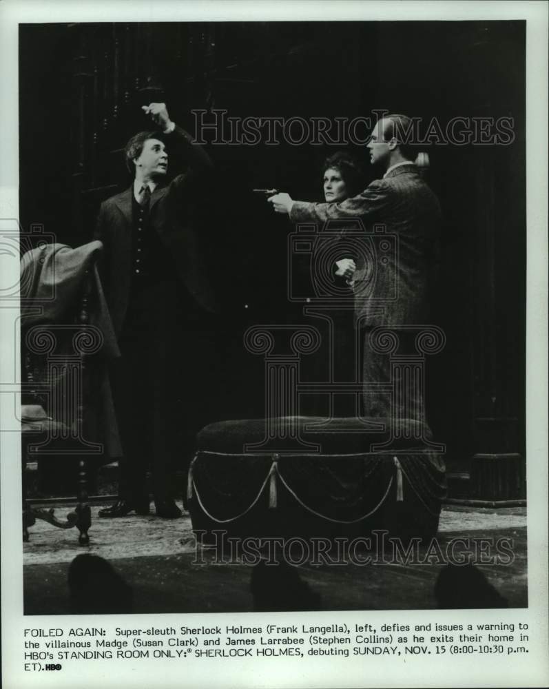 1981 Press Photo Scene from HBO&#39;s Standing Room Only: Sherlock Holmes - Historic Images