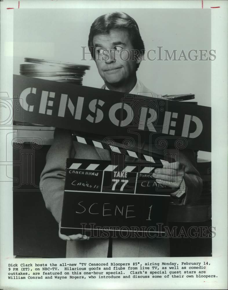 1983 Dick Clark Hosting "TV Censored Bloopers #5" - Historic Images
