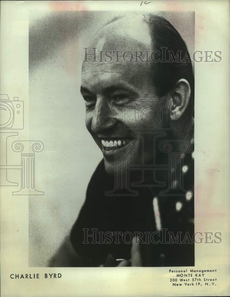 1967 Press Photo Guitarist Charlie Byrd - Historic Images