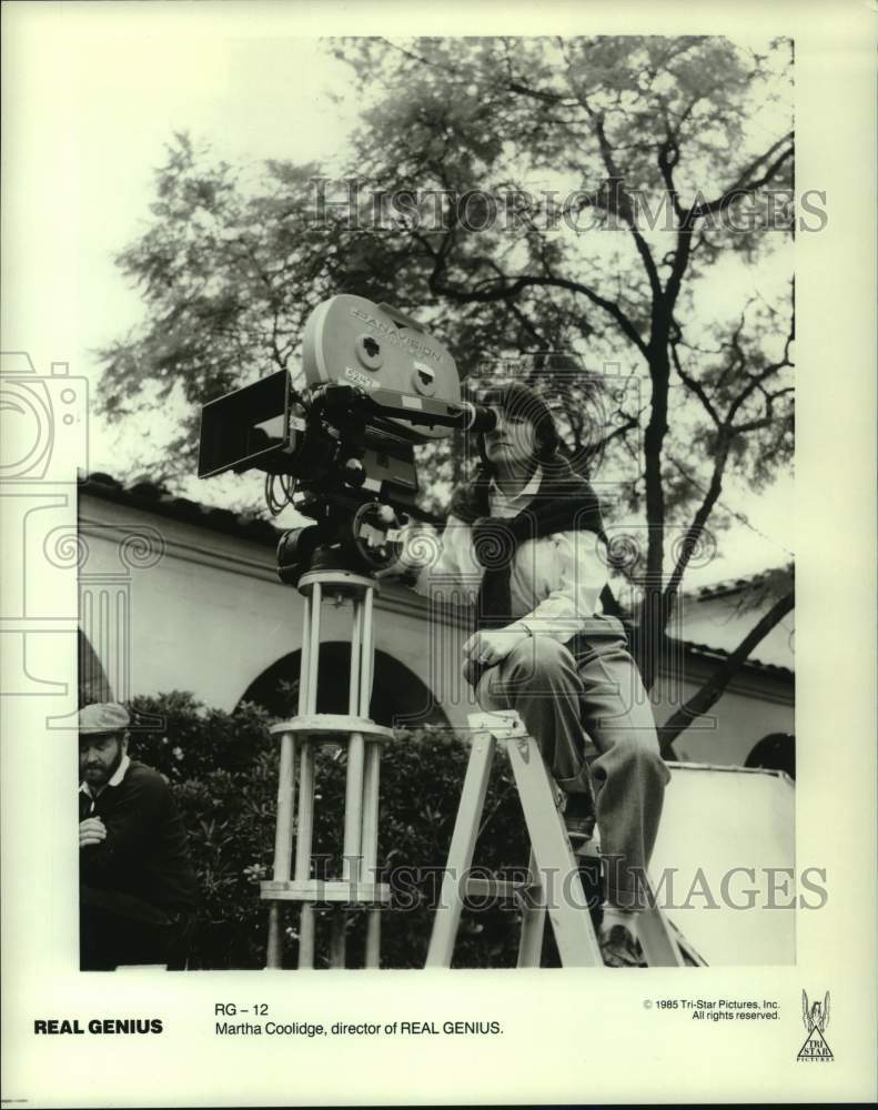 1985 Press Photo Martha Coolidge, Director of &quot;Real Genius&quot; - Historic Images