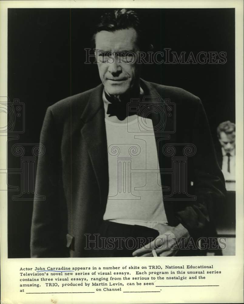 1962 Press Photo Actor John Carradine on &quot;Trio&quot; - Historic Images