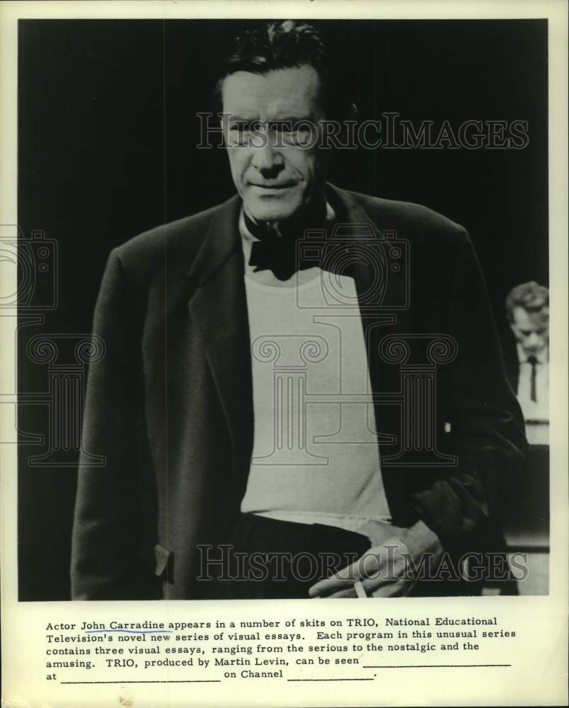 1962 Press Photo Actor John Carradine on "Trio" - Historic Images