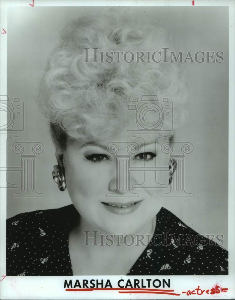 1996 Press Photo Actress Marsha Carlton - Historic Images