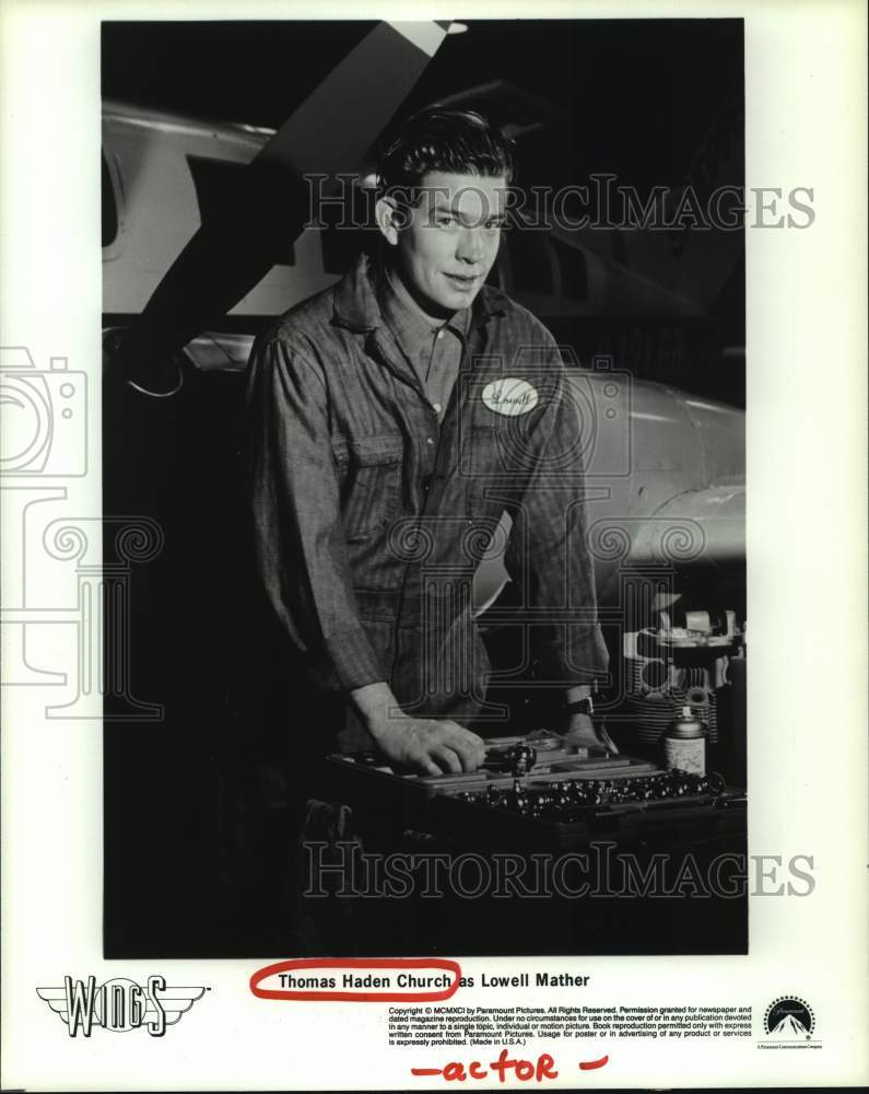 1995 Actor Thomas Haden Church in scene from "Wings" - Historic Images