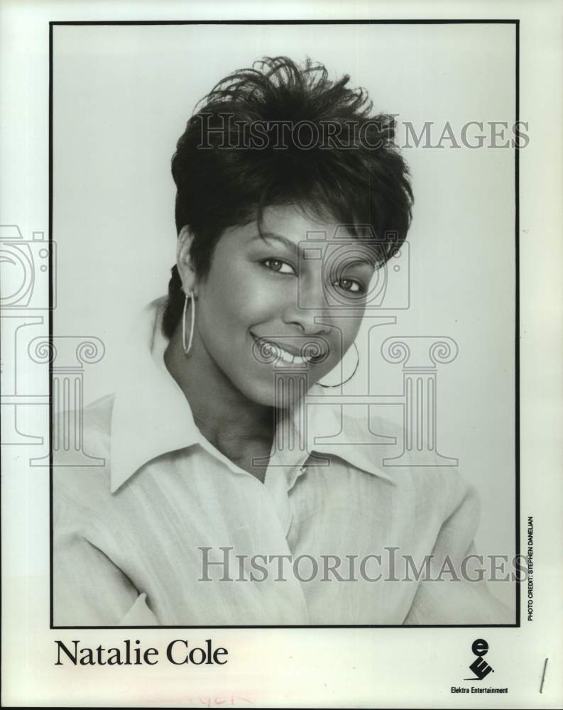 1993 Press Photo Singer Natalie Cole - Historic Images