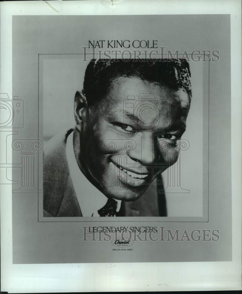 1985 Press Photo Legendary Singers - Nat "King" Cole - Historic Images