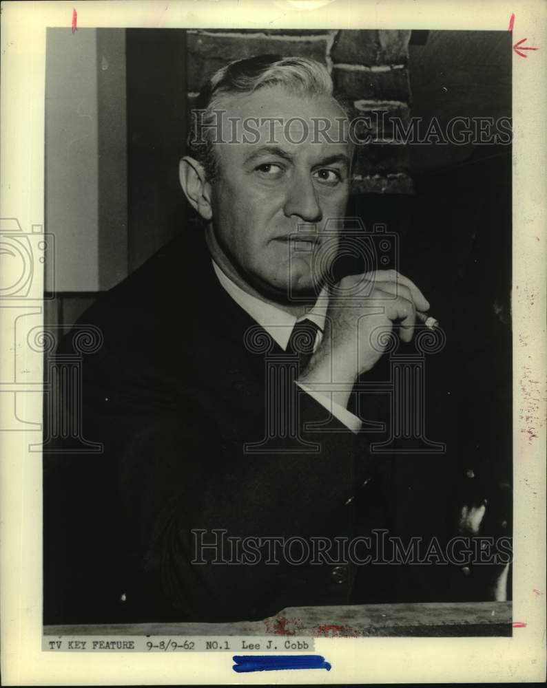 1962 Press Photo Actor Lee J. Cobb stars in Twelve Angry Men - Historic Images