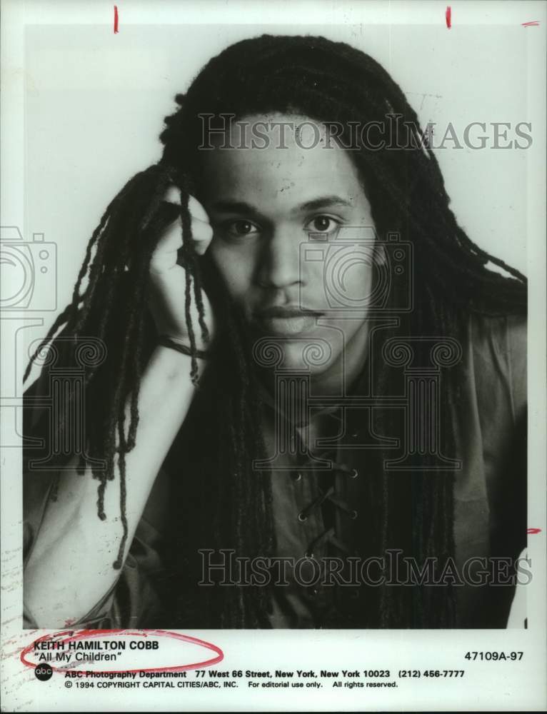1994 Press Photo Actor Keith Hamilton Cobb appears in &quot;All My Children&quot; - Historic Images