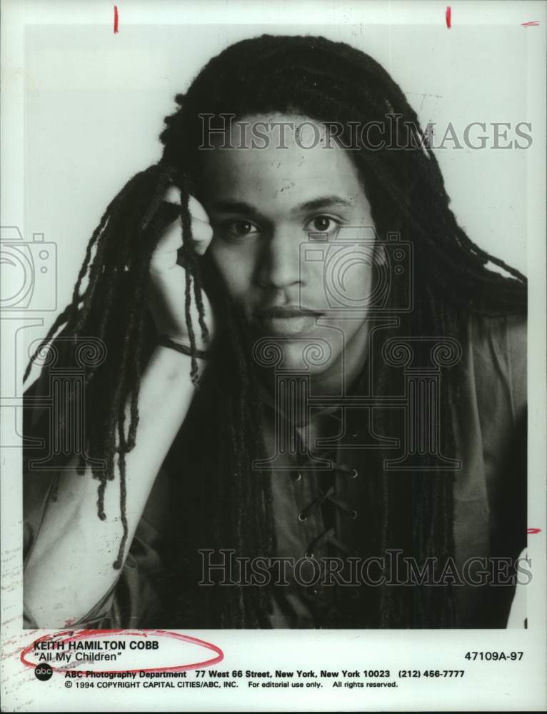 1994 Press Photo Actor Keith Hamilton Cobb appears in "All My Children" - Historic Images