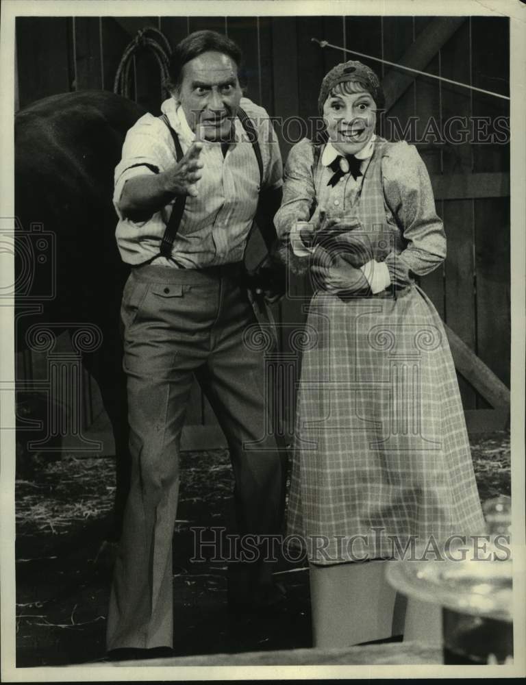 1978 Press Photo Imogene Coca, Sid Caesar on "A Salute to American Imagination" - Historic Images