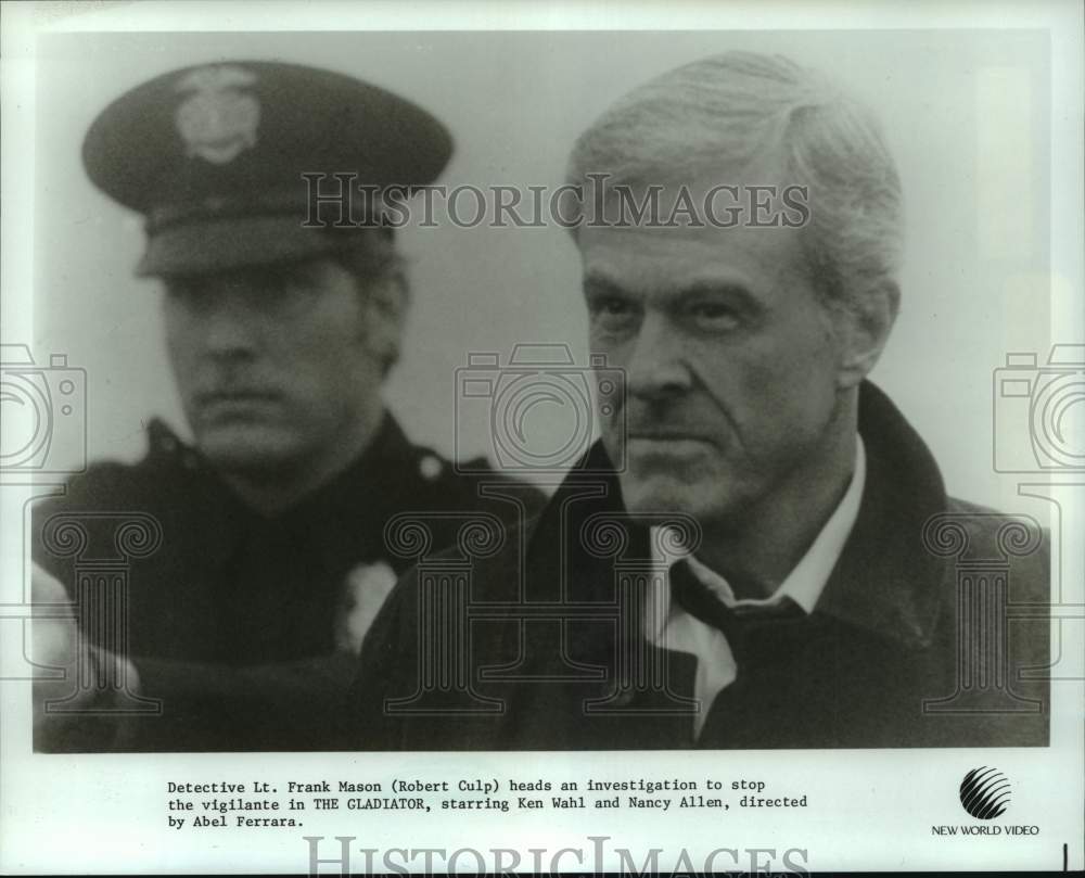 1988 Press Photo Actor Robert Culp in "The Gladiator" - Historic Images