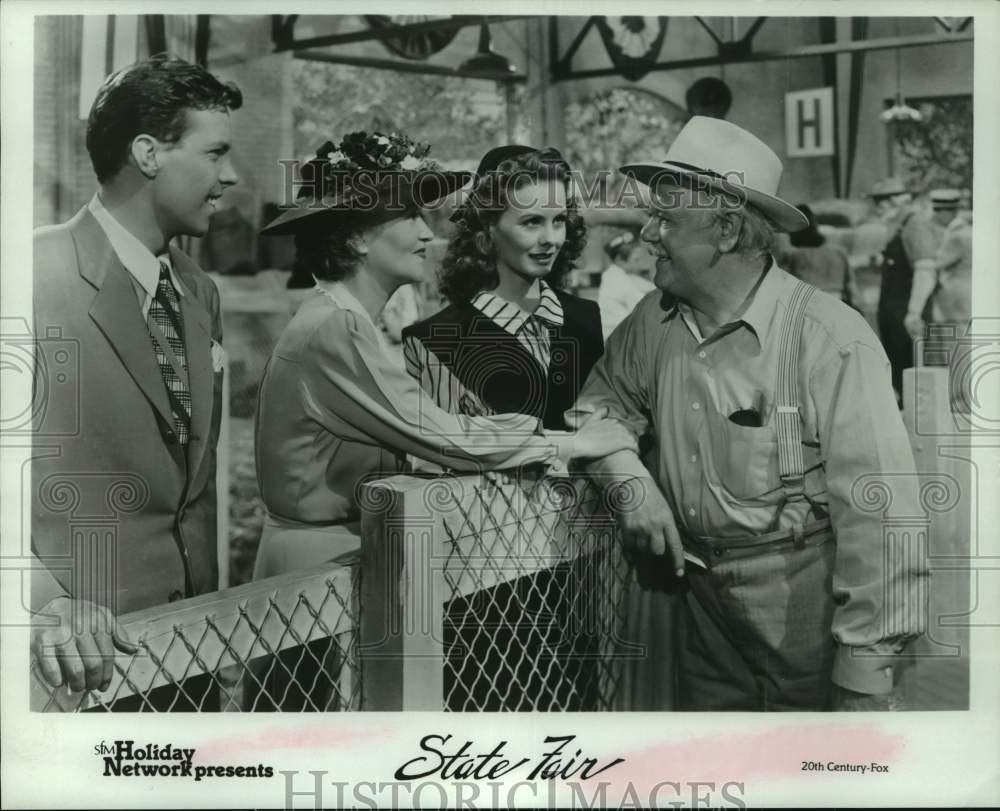 1981 Press Photo Actress Jeanne Crain & Co-Stars in "State Fair" - Historic Images