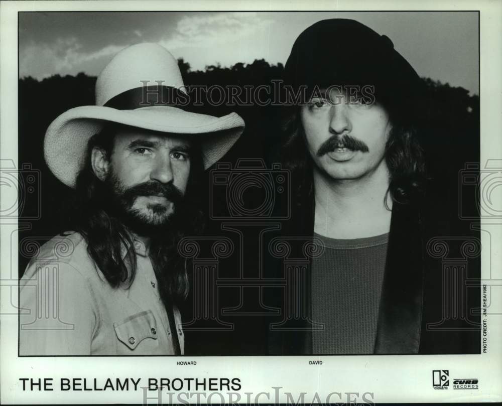 1982 Press Photo Howard and David of The Bellamy Brothers pop music group - Historic Images