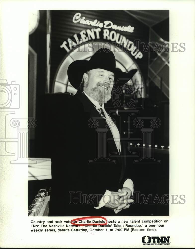 1998 Press Photo Country and rock veteran Charlie Daniels - Historic Images