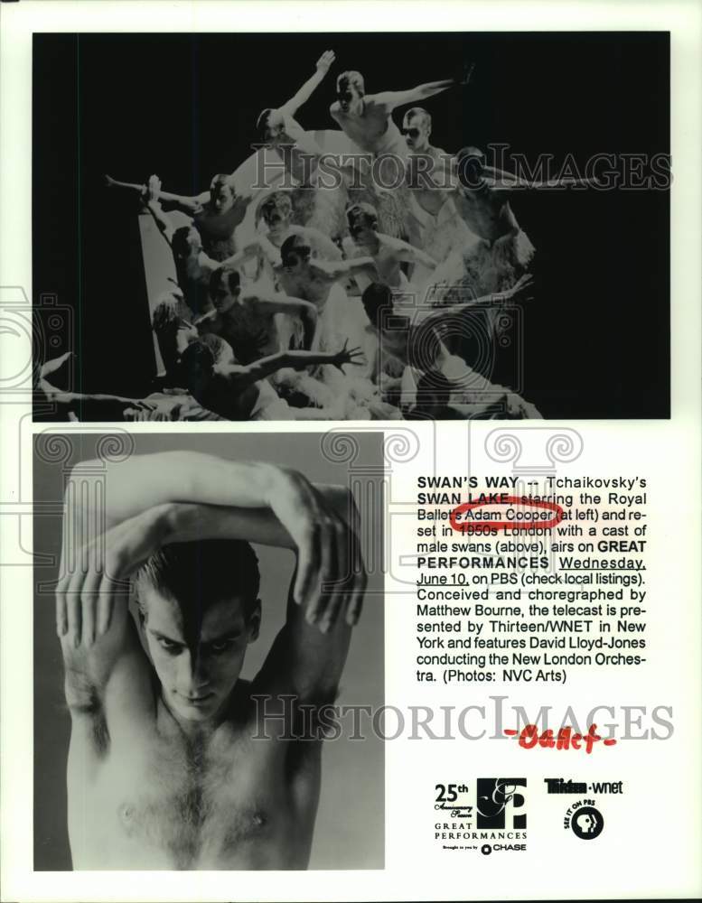 1998 Adam Cooper stars in &quot;Great Performances: Swan Lake&quot; ballet - Historic Images