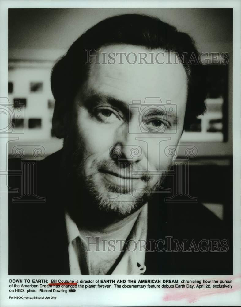 1993 Press Photo Bill Couturie, director of Earth and the American Dream - Historic Images