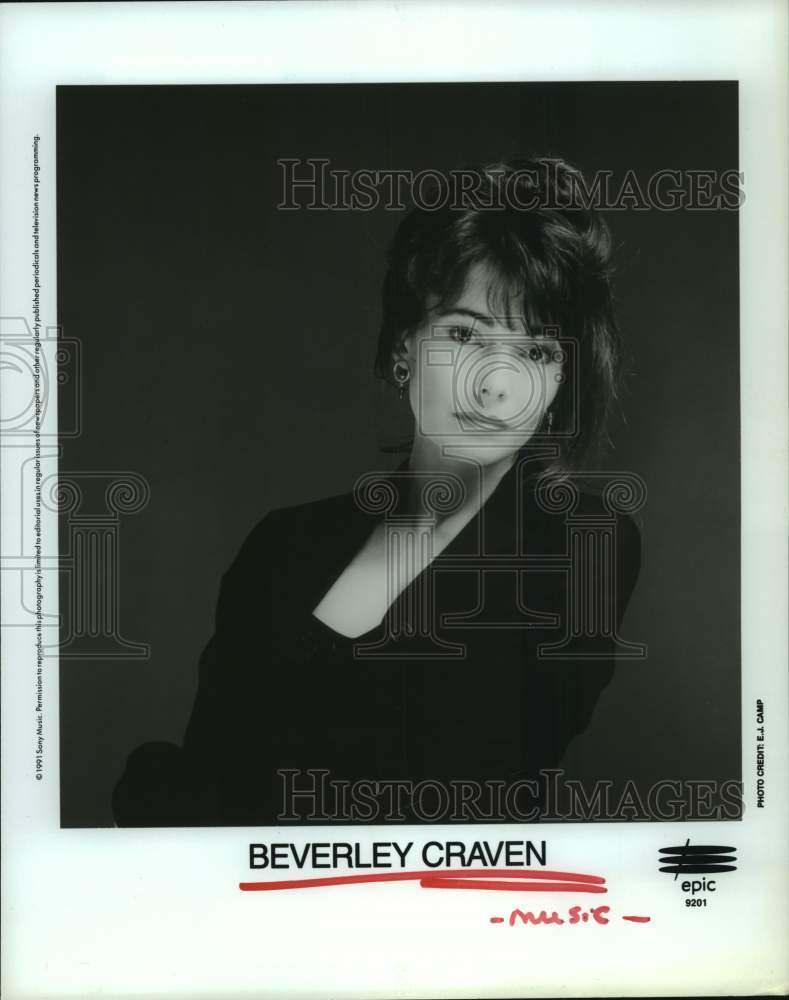 1991 Press Photo Musician Beverly Craven - Historic Images