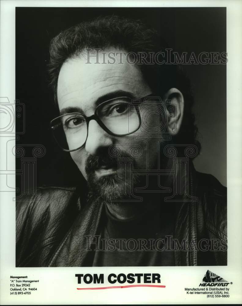 1990 Press Photo Entertainer Tom Coster - Historic Images
