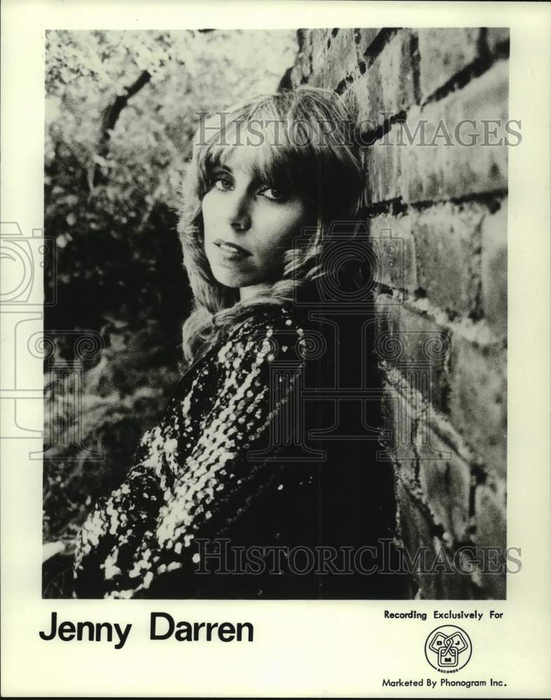 1981 Press Photo Jenny Darren, Pop Musician - Historic Images