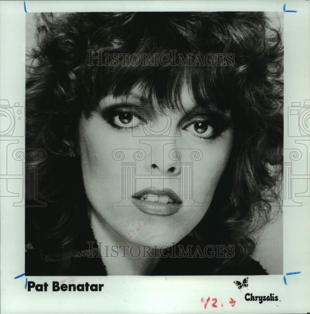 1980 Press Photo Singer Pat Benatar - Historic Images