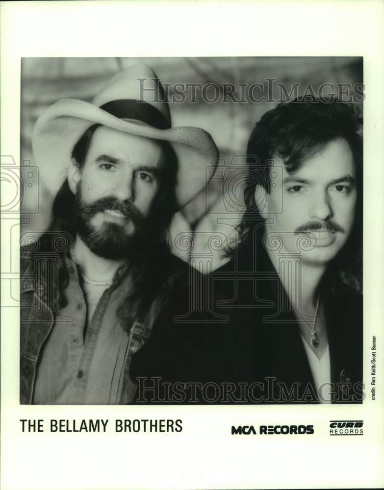 1987 Press Photo The Bellamy Brothers, Country Duo - Historic Images