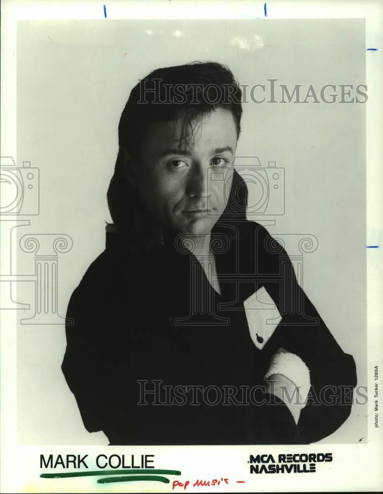 1990 Press Photo Pop music singer Mark Collie - Historic Images