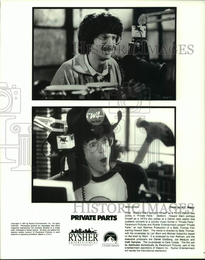 1997 Press Photo Howard Stern in &quot;Private Parts&quot; - Historic Images