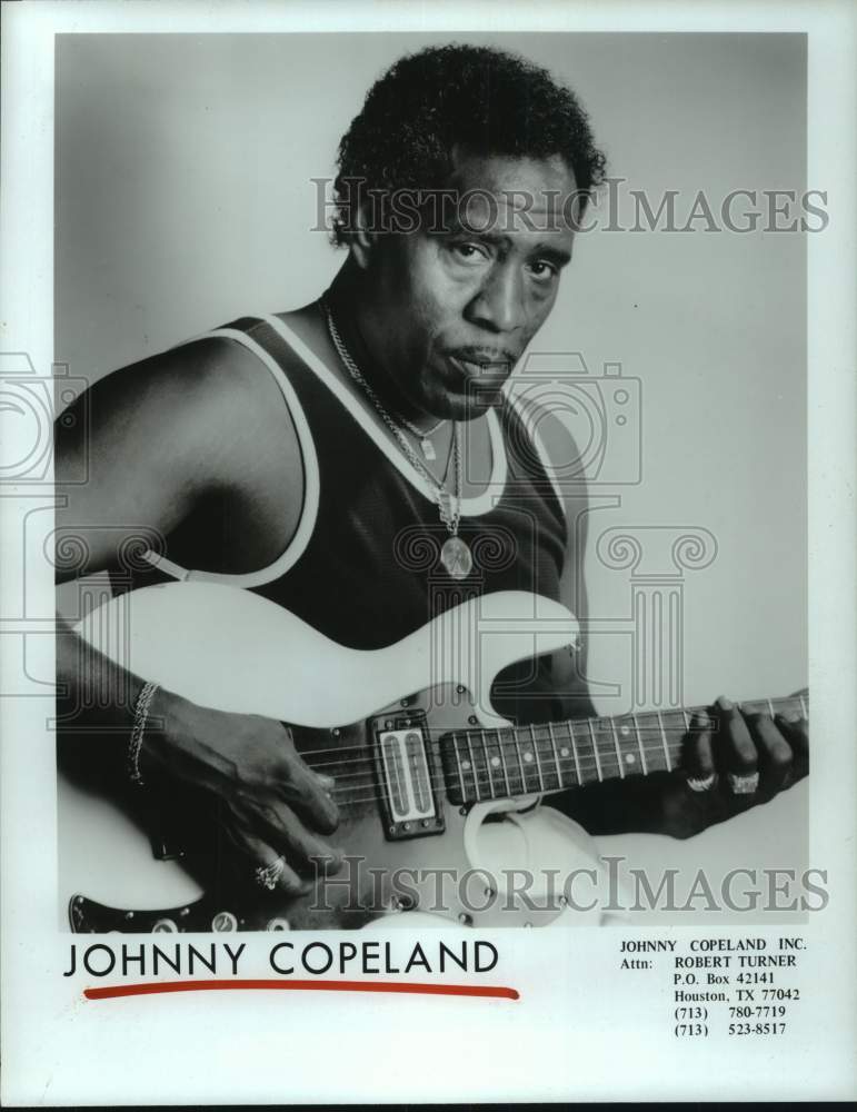 1987 Press Photo Musician Johnny Copeland - Historic Images