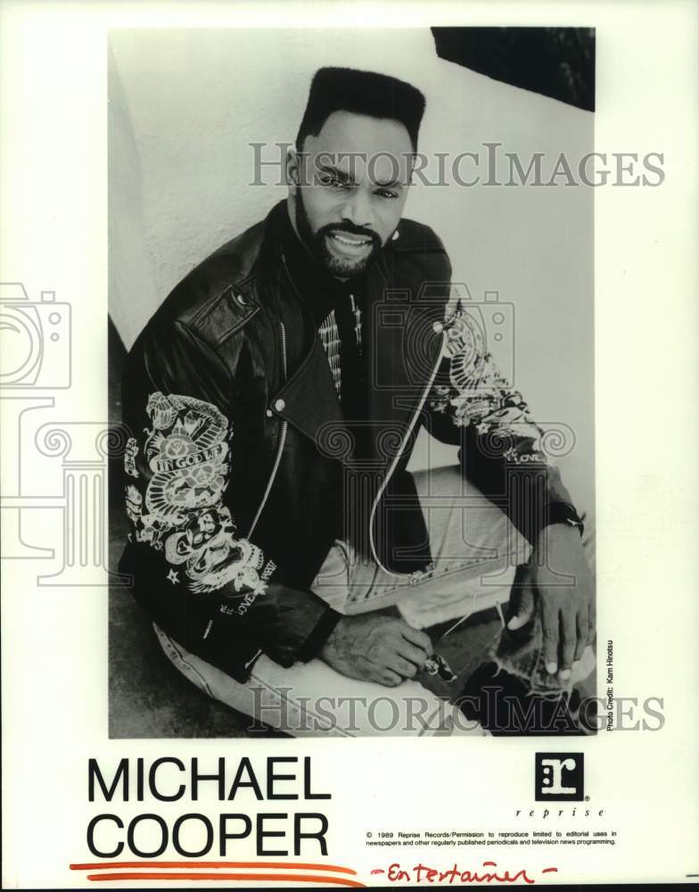 1989 Press Photo Musician Michael Cooper - Historic Images