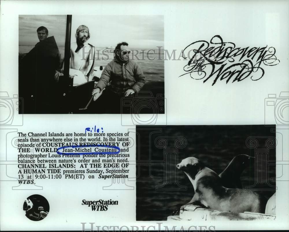 1987 Press Photo Scenes from "Cousteau's Rediscovery of The World" - Historic Images