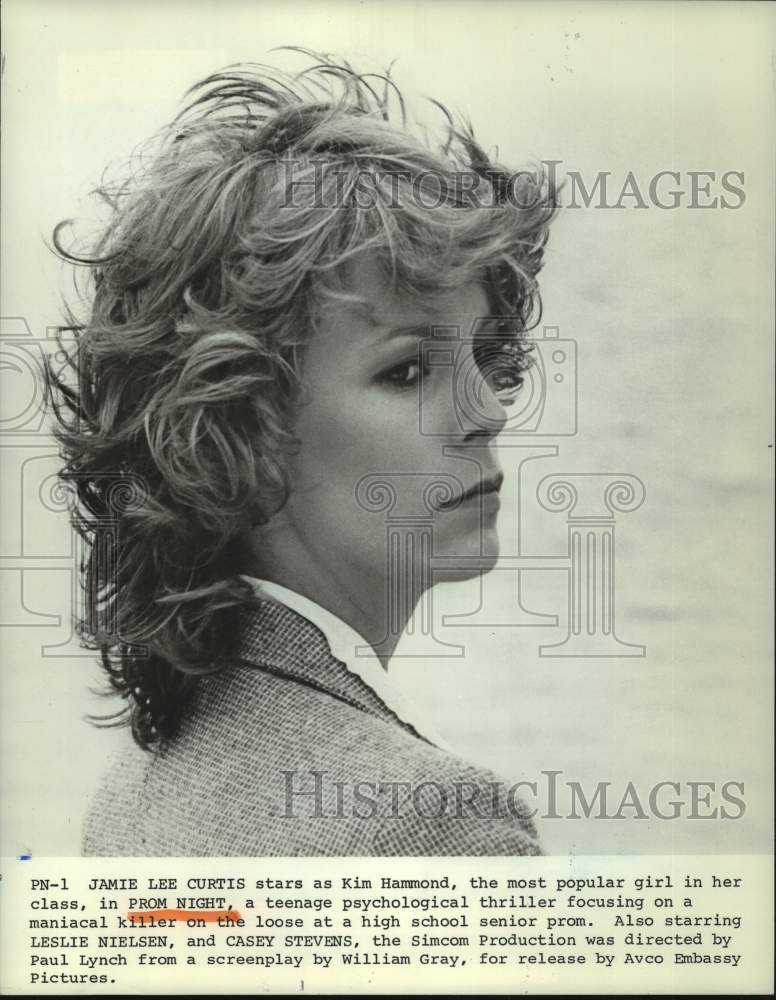 Press Photo Jamie Lee Curtis in "Prom Night" - Historic Images