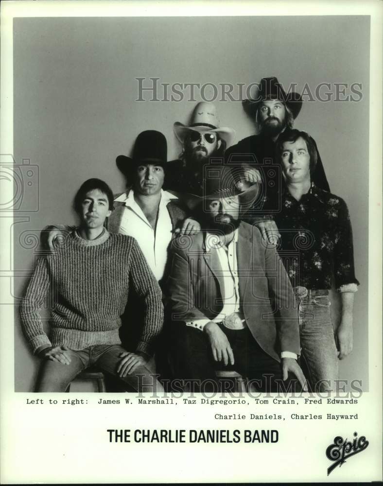 1982 Press Photo Pop musicians The Charlie Daniels Band - Historic Images