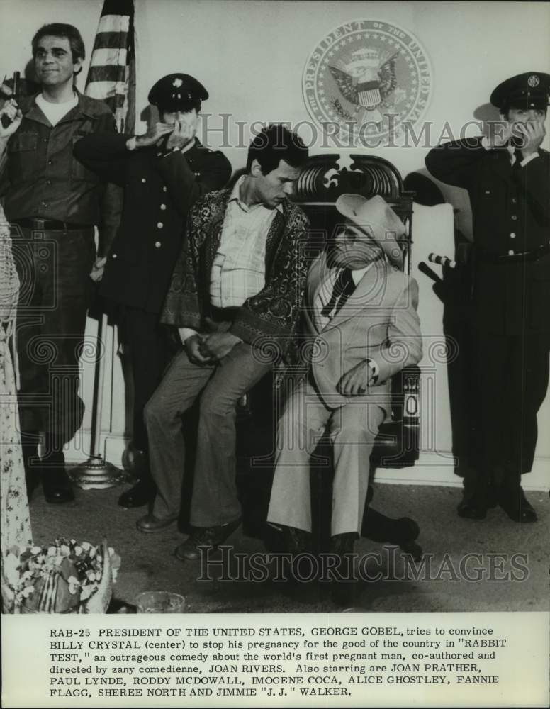 1978 Press Photo Actor Billy Crystal in "Rabbit Test" comedy movie - Historic Images