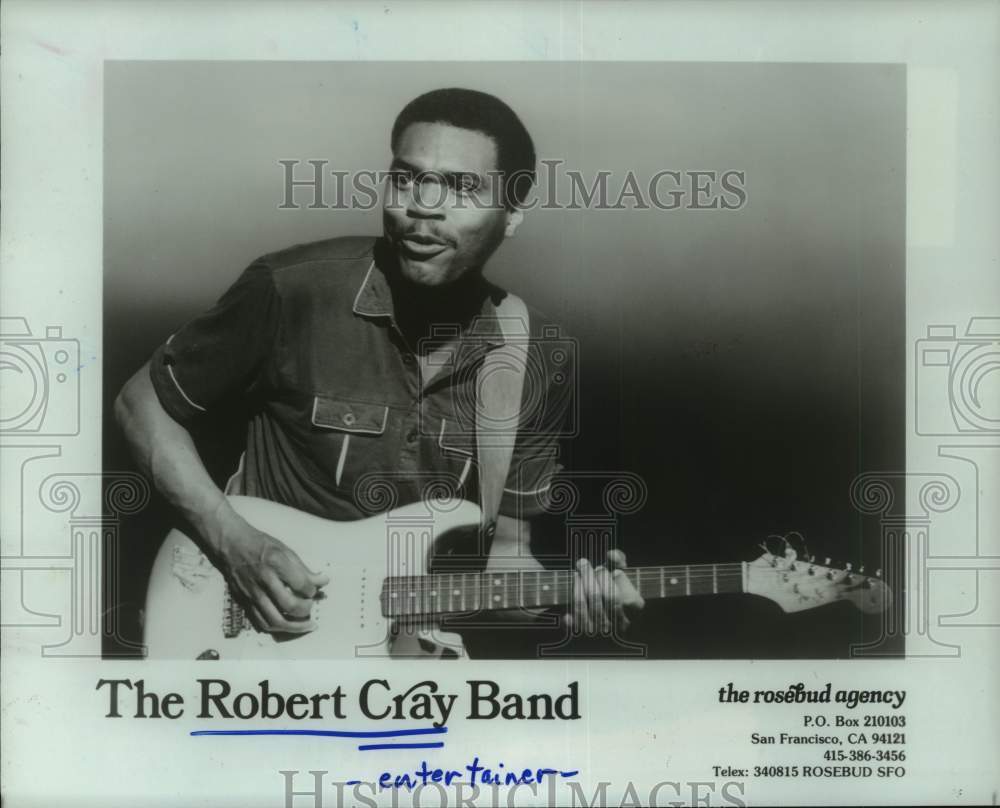 1985 Press Photo Entertainer The Robert Cray Band - Historic Images