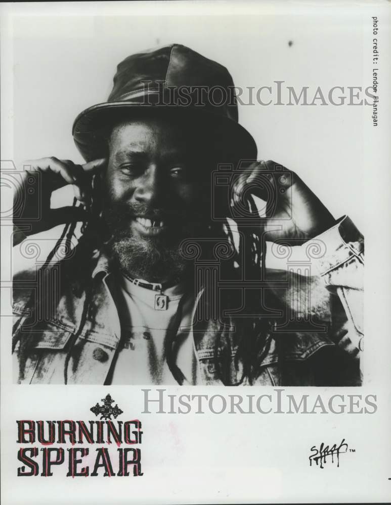 1989 Press Photo Singer Burning Spear - Historic Images