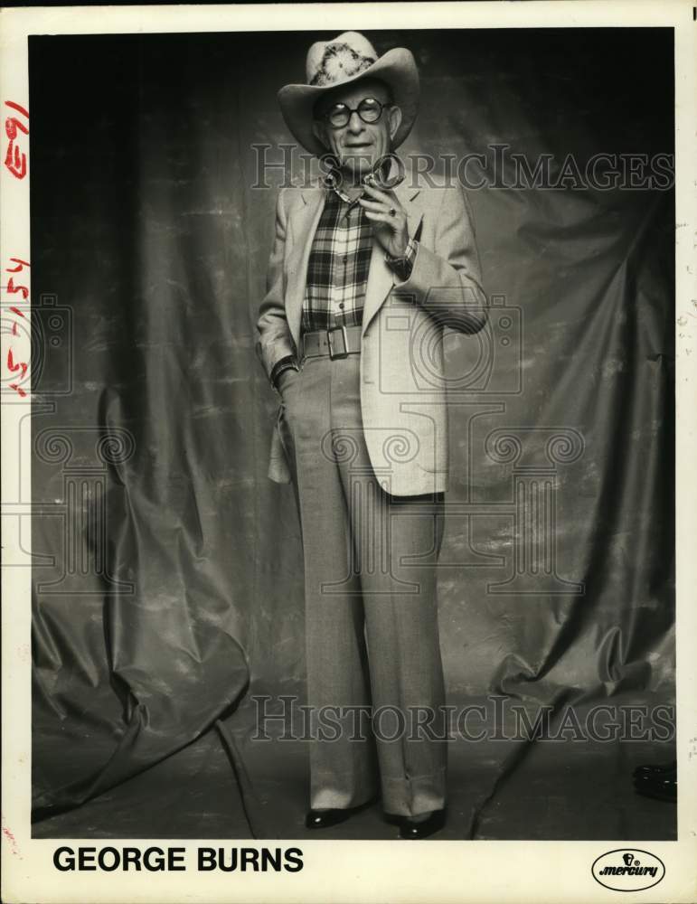 1981 Press Photo Comedian/actor George Burns - Historic Images