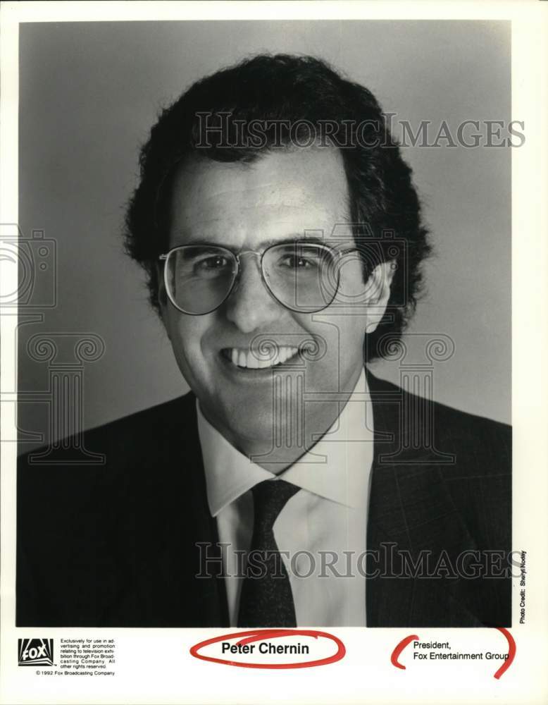 1992 Press Photo Peter Chernin, president of Fox Entertainment Group- Historic Images