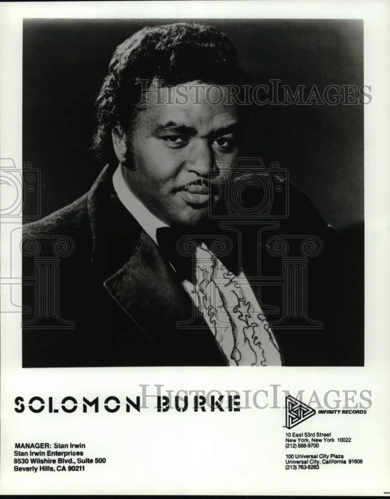 1981 Press Photo Entertainer Solomon Burke - Historic Images