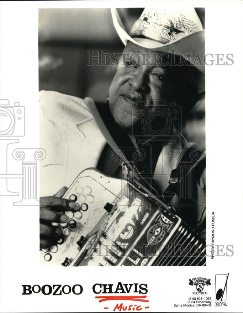 1997 Press Photo Boozoo Chavis to perform at Creole/Cajun Heritage Festival - Historic Images