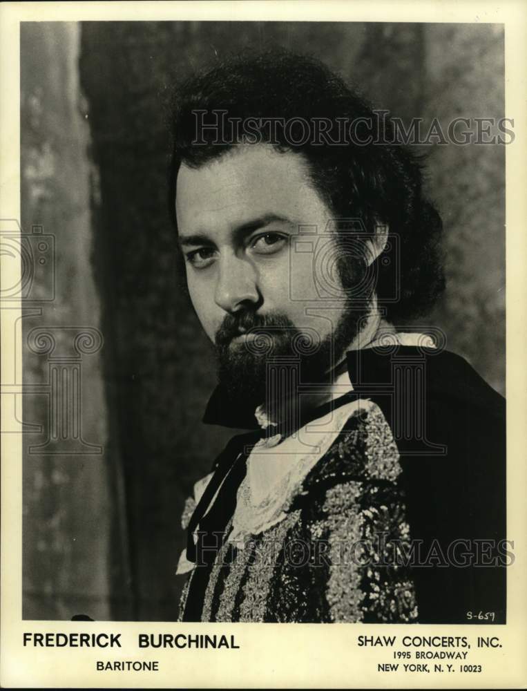 1980 Press Photo Baritone musician Frederick Burchinal - Historic Images