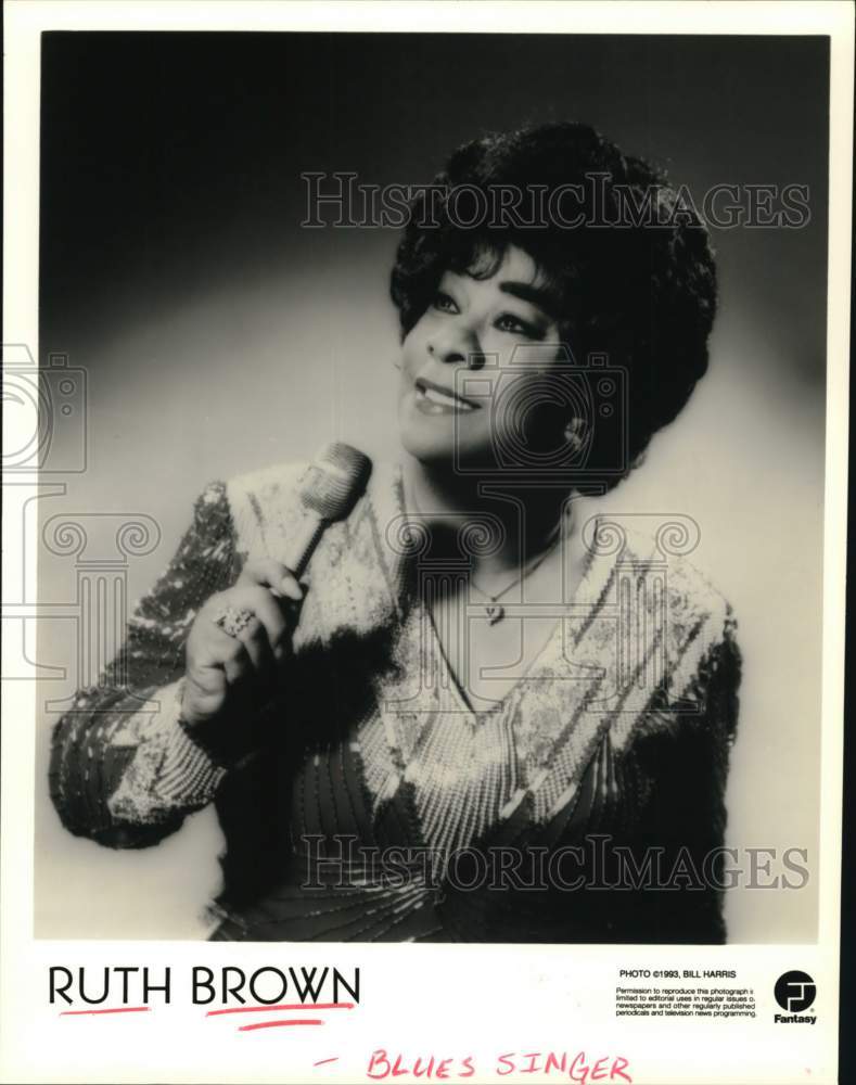 1993 Press Photo Blues singer Ruth Brown - Historic Images