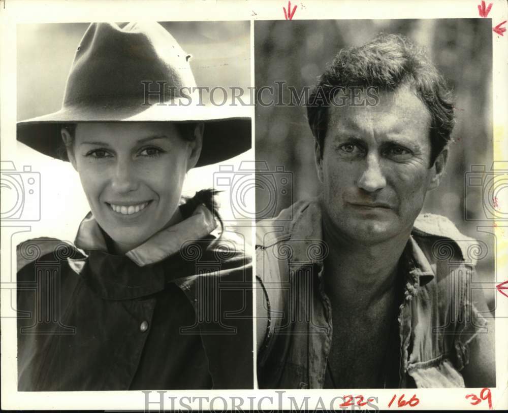 1984 Press Photo Rachel Ward, Bryan Brown in "The Thorn Birds" - Historic Images