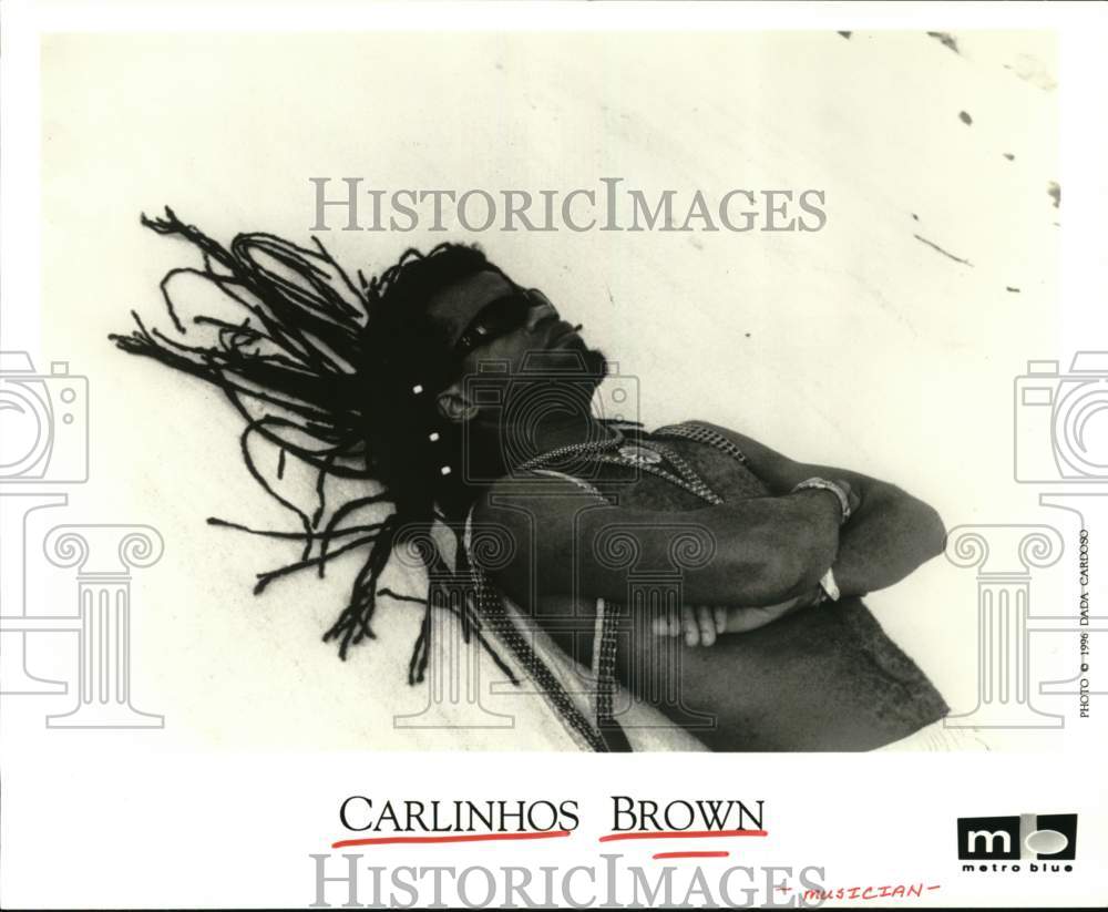 1996 Press Photo Musician Carlinhos Brown - Historic Images