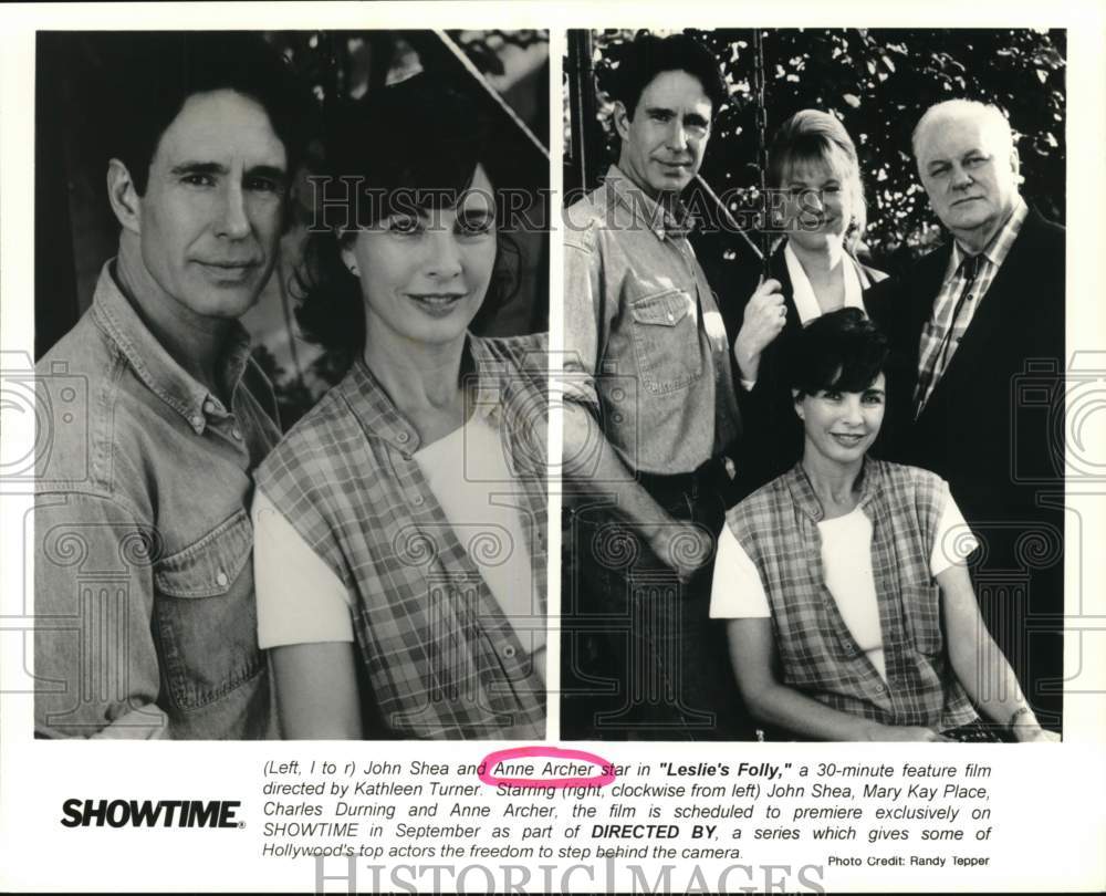 1994 Press Photo &quot;Leslie&#39;s Folly&quot; Showtime Series Cast Members - Historic Images