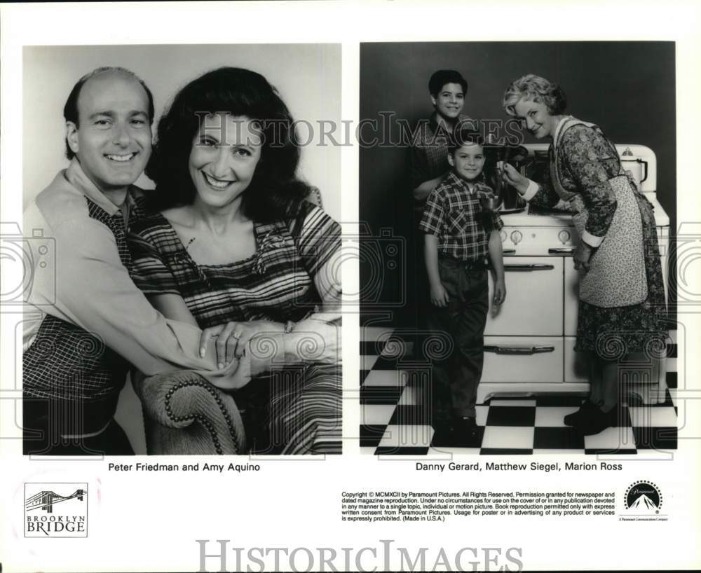 1992 Press Photo &quot;Brooklyn Bridge&quot; Cast Members - Historic Images