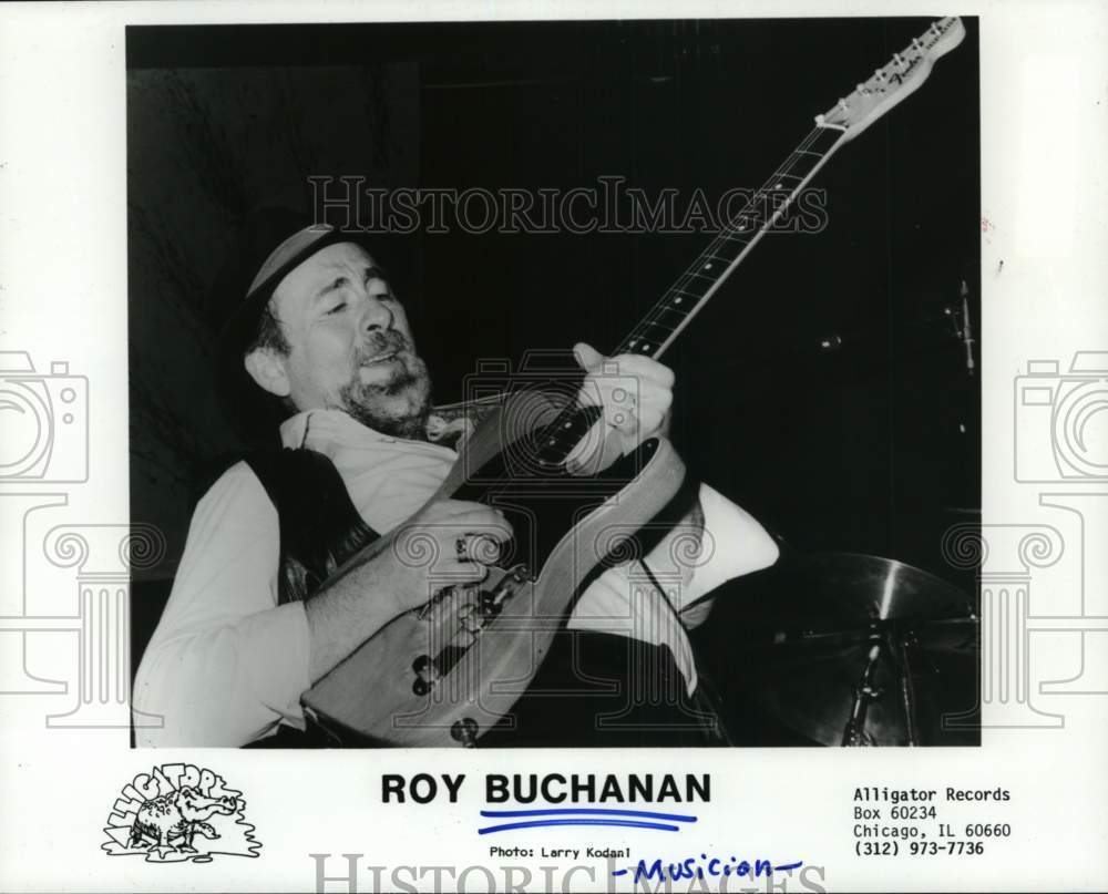 1986 Press Photo Musician Roy Buchanan - Historic Images