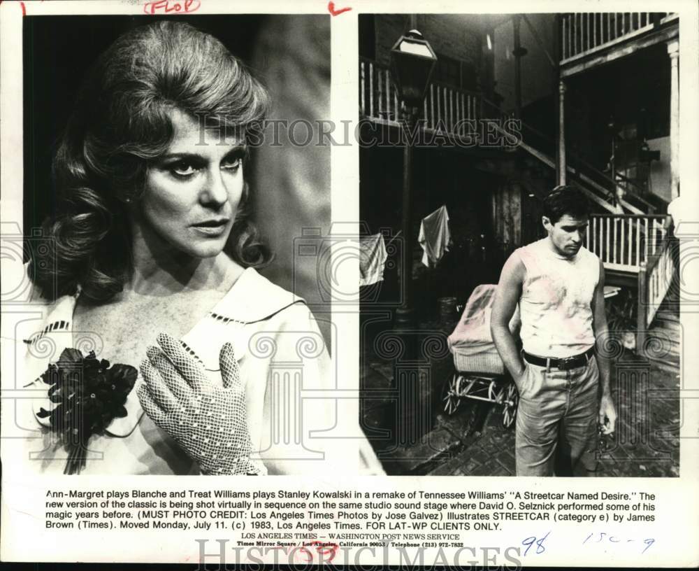 1983 Press Photo Actress Ann-Margret, Treat Williams in A Streetcar Named Desire - Historic Images