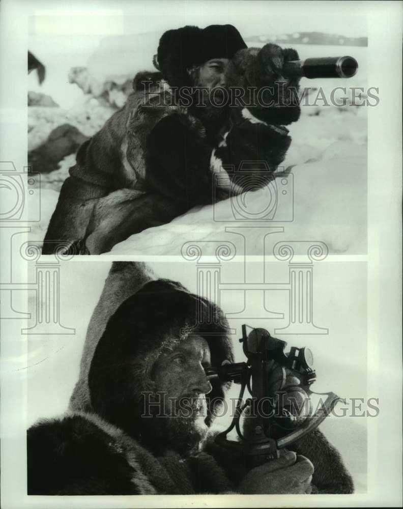 1983 Press Photo Richard Chamberlain in "Cook and Peary: The Race to the Pole" - Historic Images