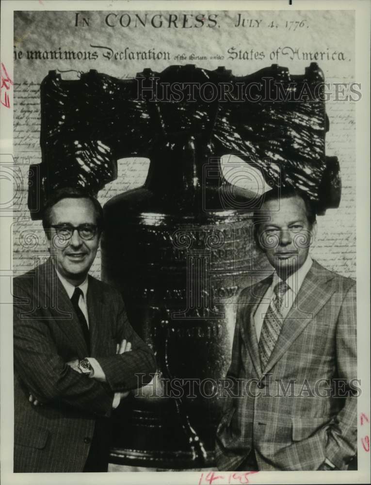 1976 Press Photo John Chancellor and David Brinkley on "The Glorious Fourth" - Historic Images