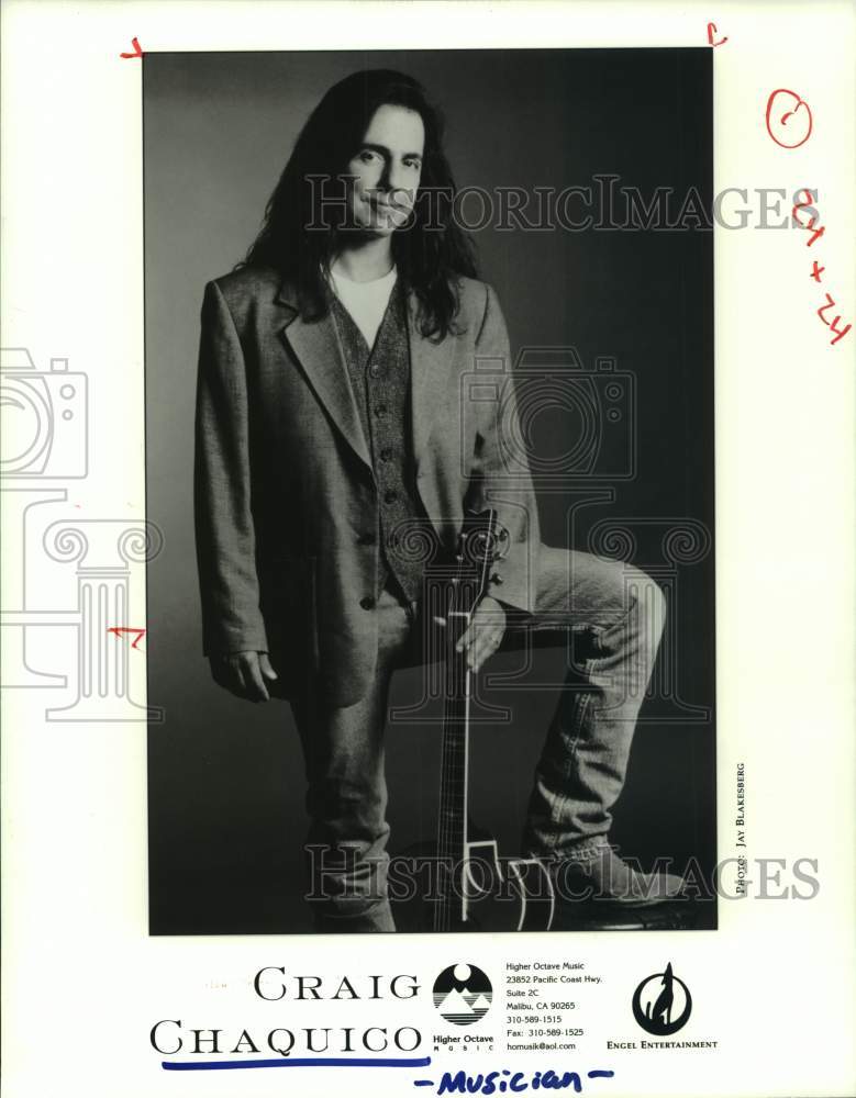 1996 Press Photo Musician Craig Chaquico - Historic Images